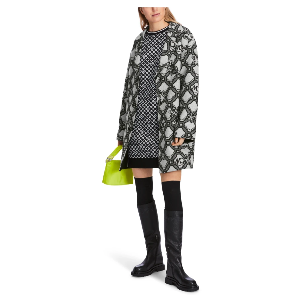 Marc Cain Omkeerbare Jas met Print Gray Dames