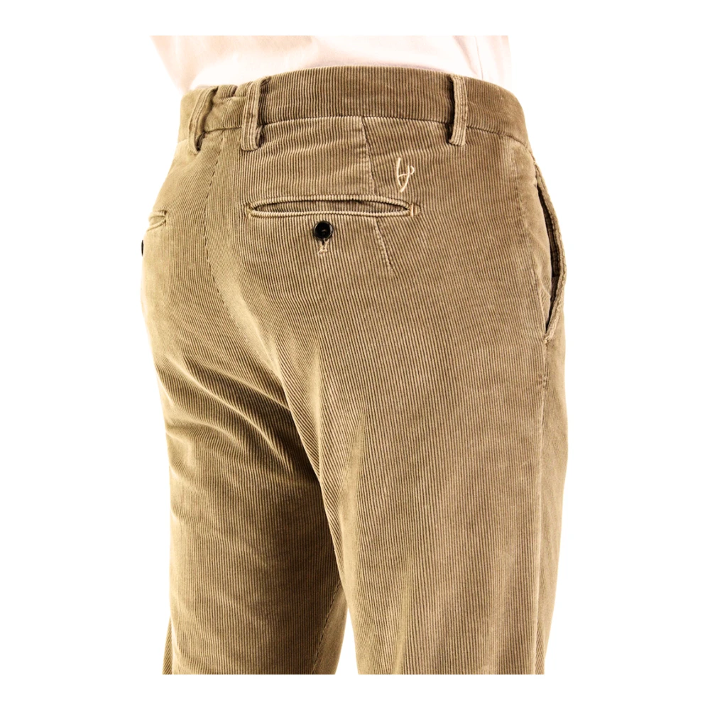 Hand Picked Fluweel Chino met Ginseng Beige Heren