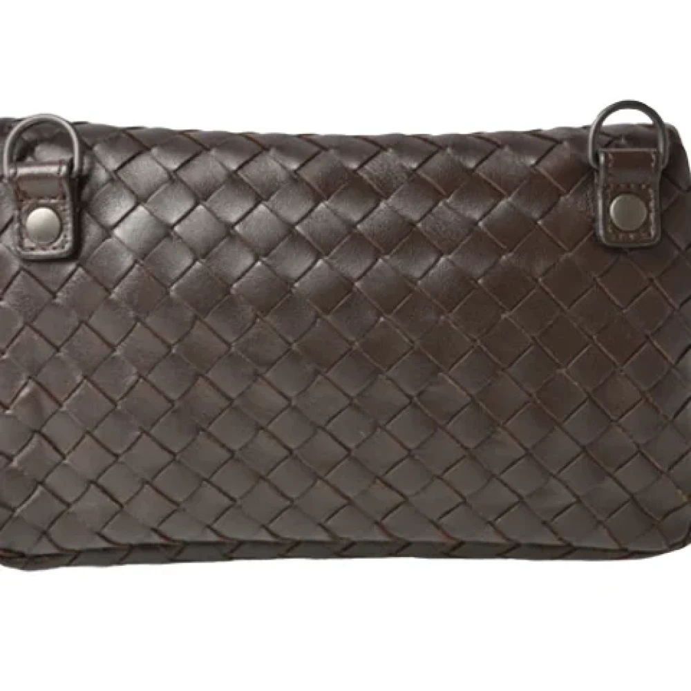 Bottega Veneta Vintage Pre-owned Leather handbags Brown Dames