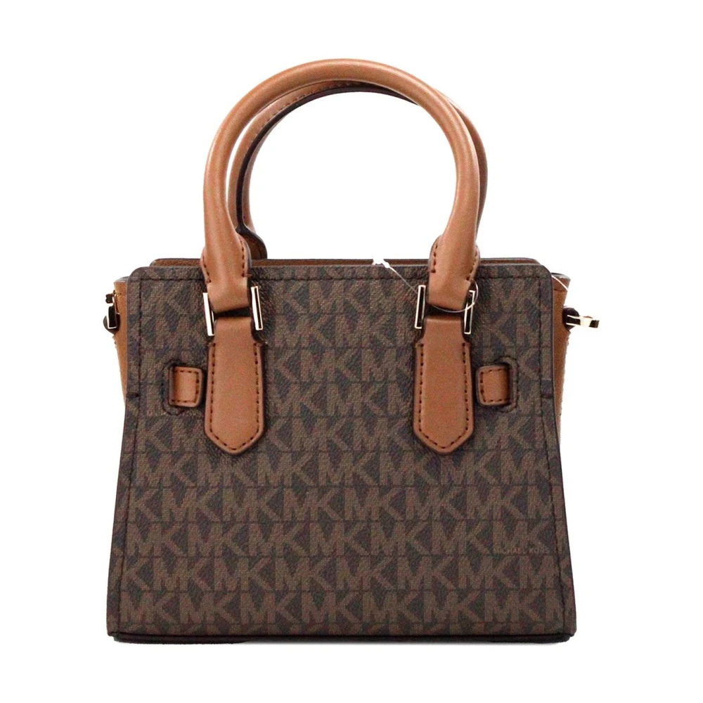 Michael Kors Bruine Satchel Crossbody Tas met Kaartsleuven Brown Dames