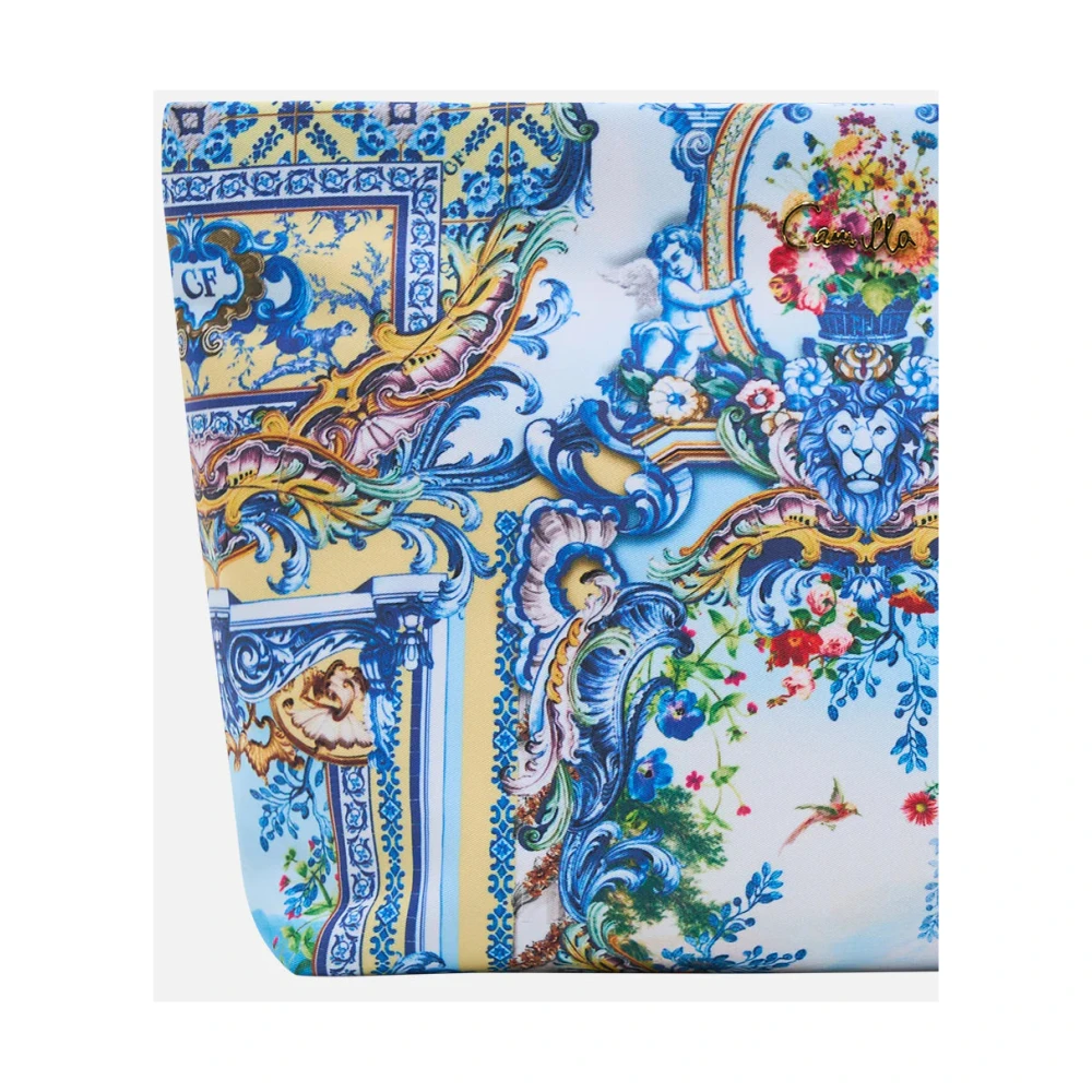 Camilla Portugal-geïnspireerde Make-up Clutch Blue Dames