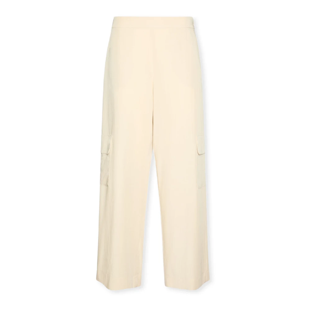 Elena Mirò Donna Beige - Pantaloni Cargo In Lyocell Fluido - Trousers - Xl