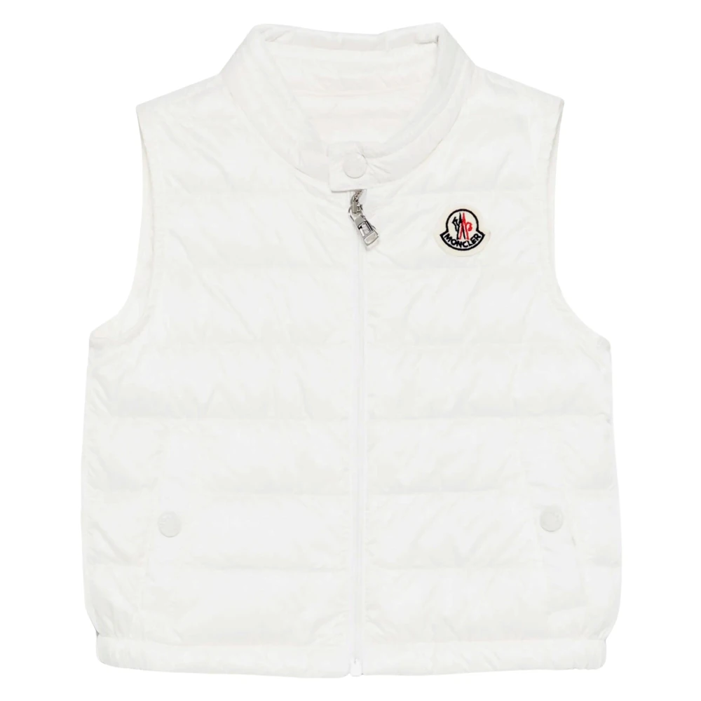 Moncler Boys White Luxurious Quilted Baby Gilet - Waistcoats - 18 M - Kids
