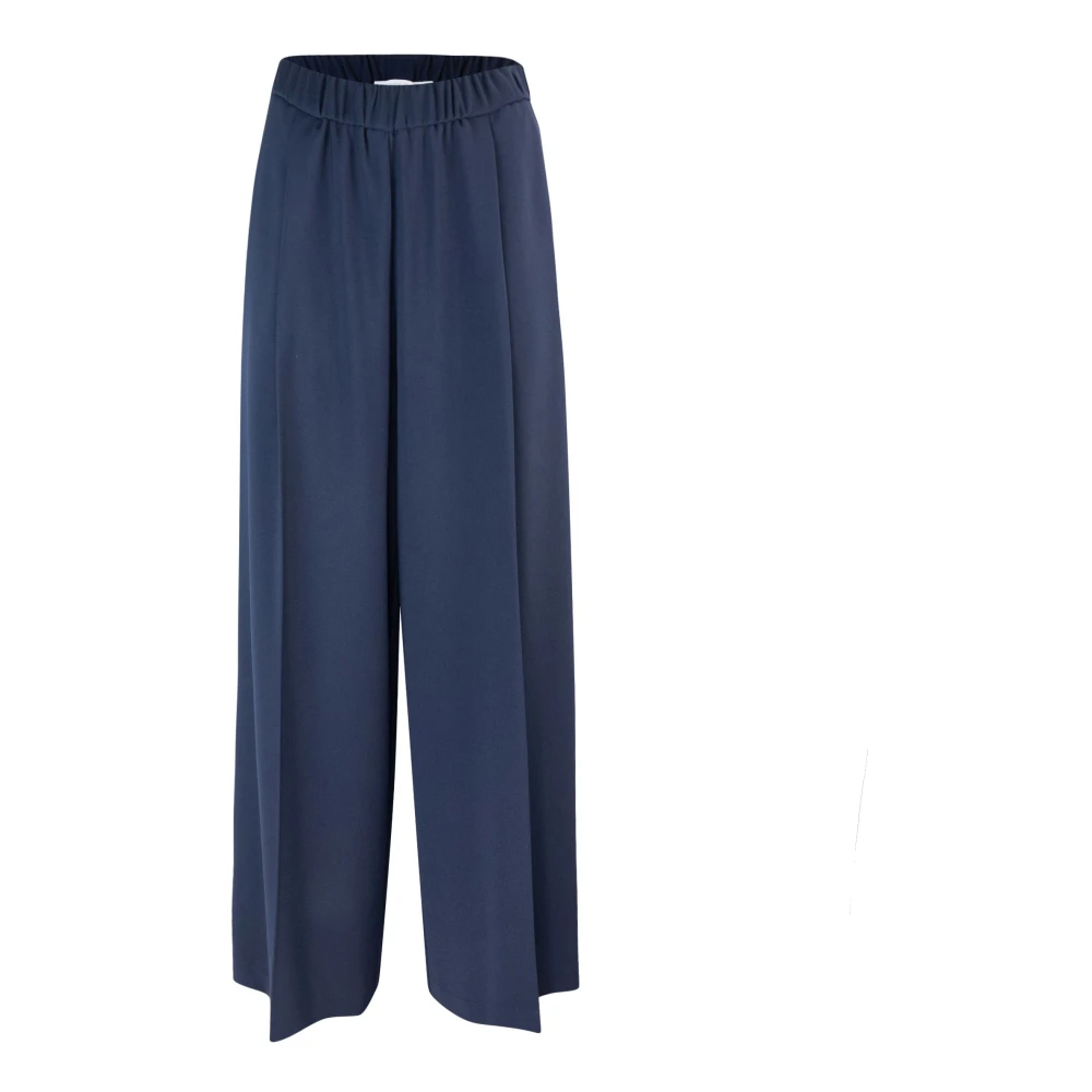 PATRIZIA PEPE Blauwe Straight Cut Broek Blue Dames