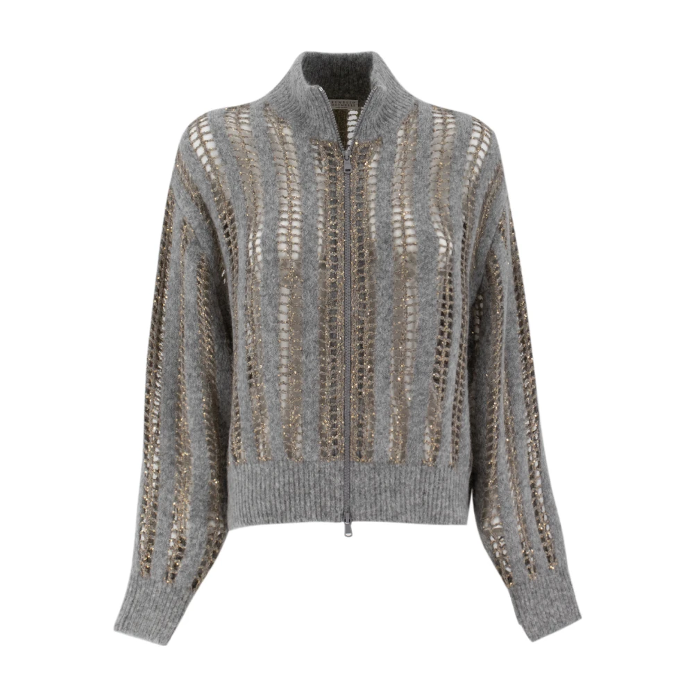 Paljett Mesh Cardigan