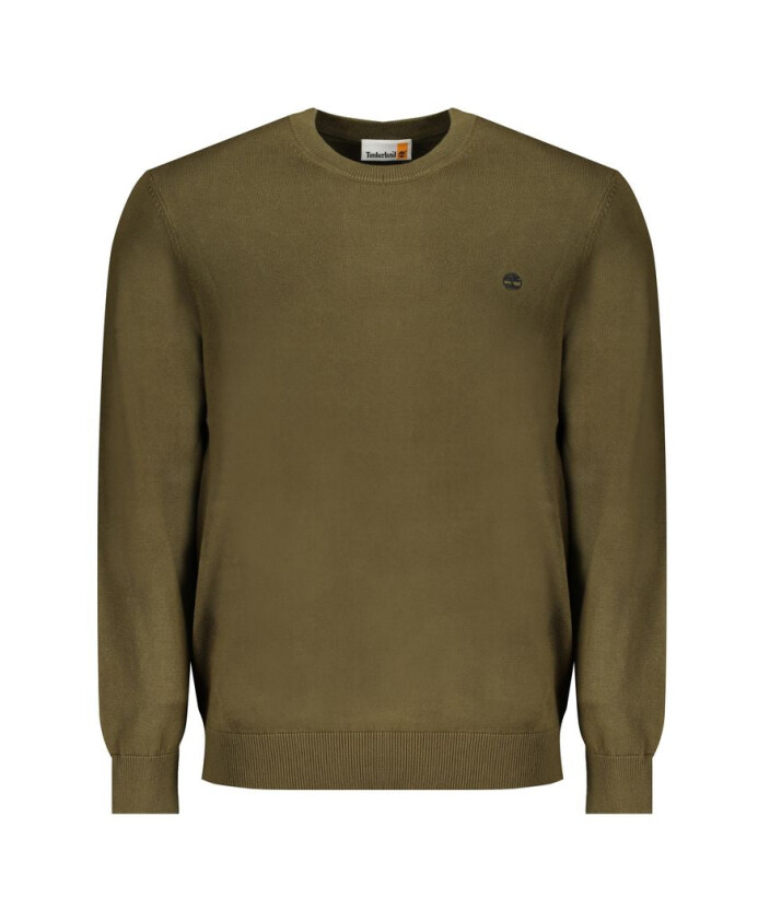 pull-en-coton-vert-avec-logo