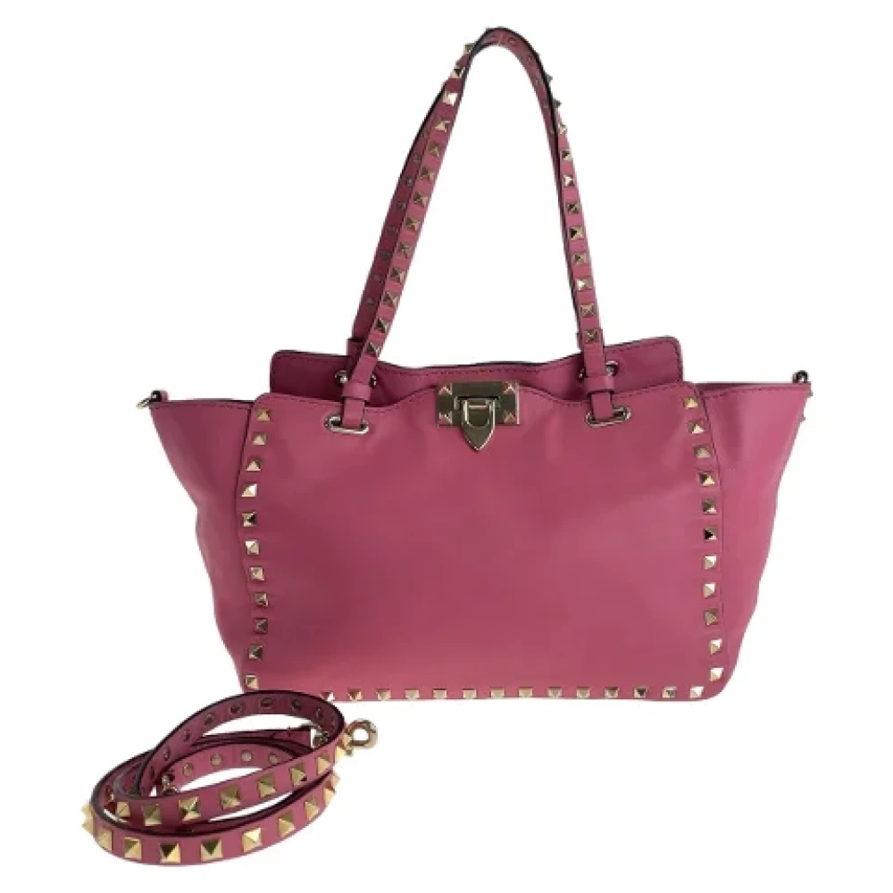 Valentino Vintage Pre-owned Leather handbags Pink Dames