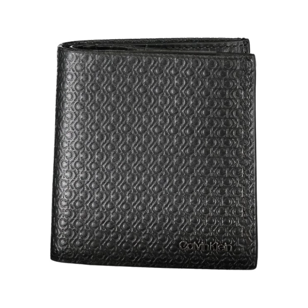Calvin Klein Men's Black Wallets & Cardholders, One Size, Leather Wallet