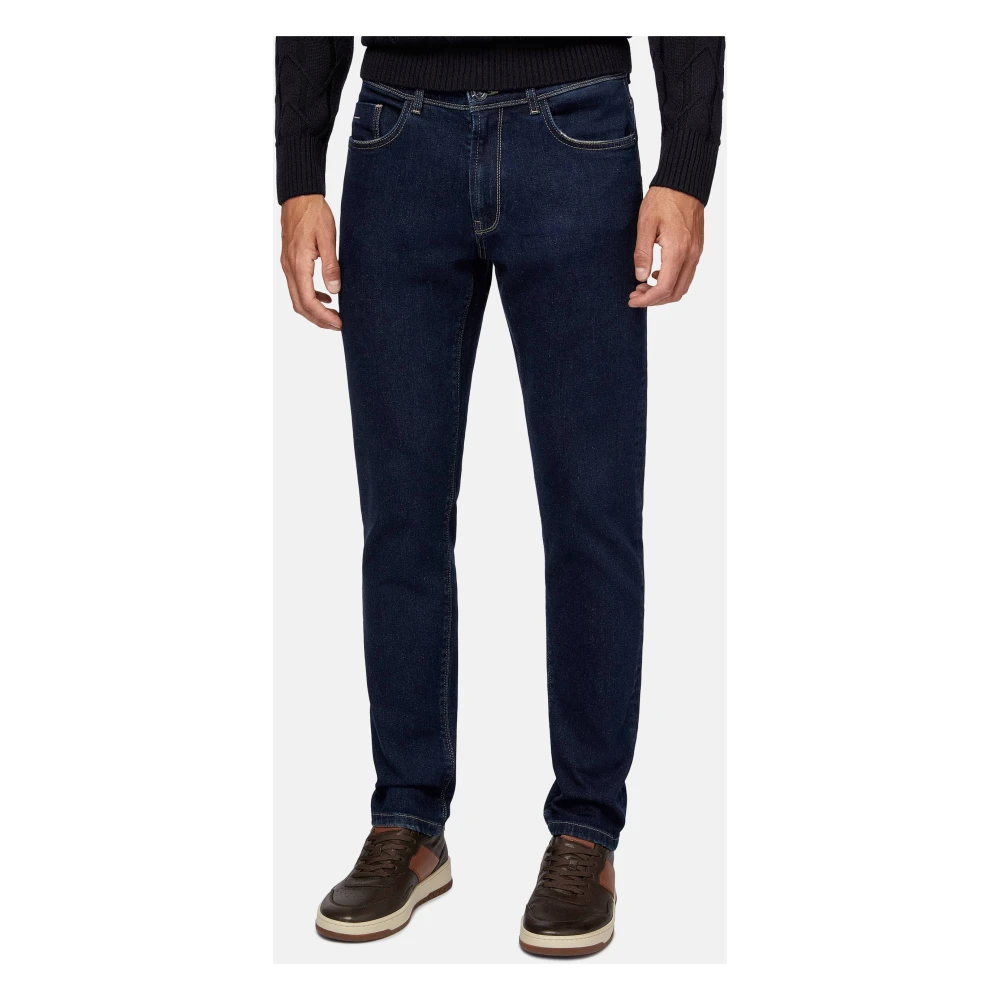 Boggi Milano Stretch Denim Jeans Blue Heren