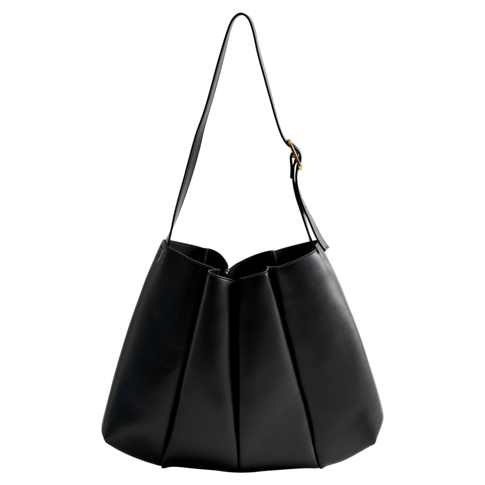 Themoirè Women's Black Elegant Vegan Fabric Bag