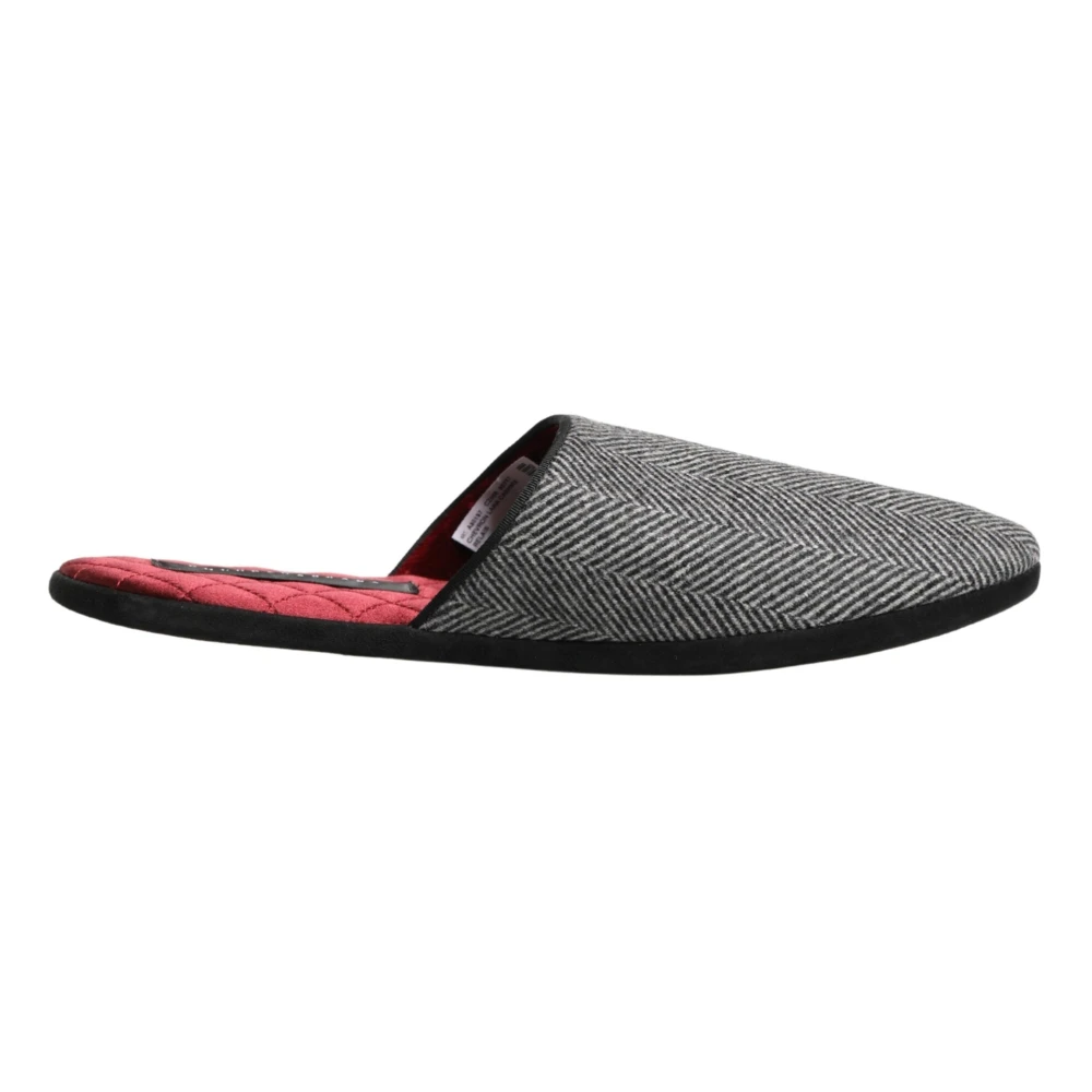 Dolce & Gabbana Men's Gray Slippers, 10 Uk, Slip-On Slippers