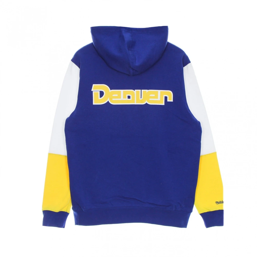 Mitchell & Ness HoodieBA Fusion Fleece 2.0 Hardwood Classics Dennug Blue Heren