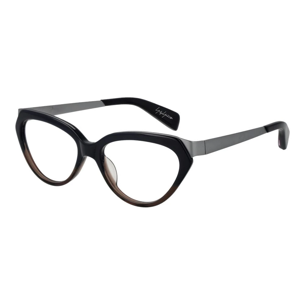 Yohji Yamamoto Unisex Black Cat Eye Optical Frames - Glasses - One Size - Accessories