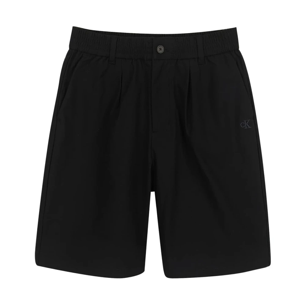 Calvin Klein Jeans Girls Black Technical Fabric Shorts - Shorts - 14 Y - Kids