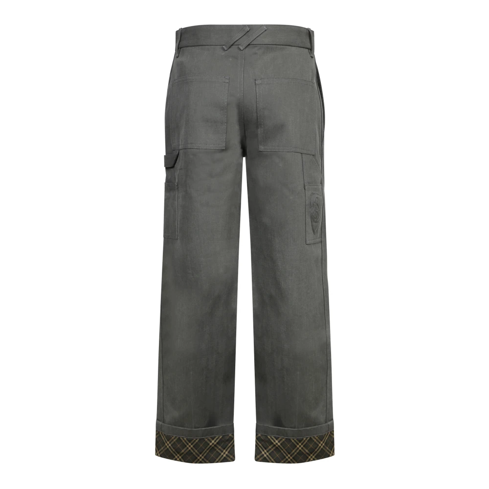 Burberry Grijze Broek voor Mannen Gray Heren