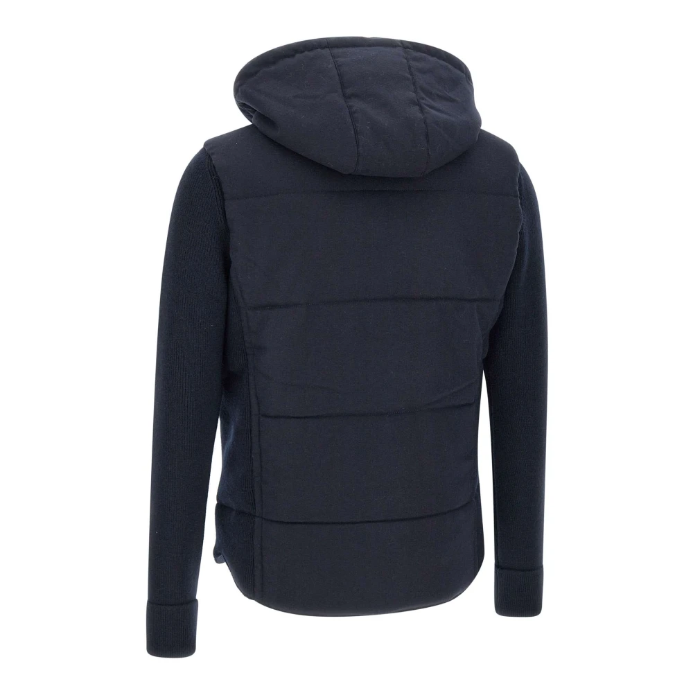 Gran Sasso Navy Blauwe Wollen Jas Blue Heren