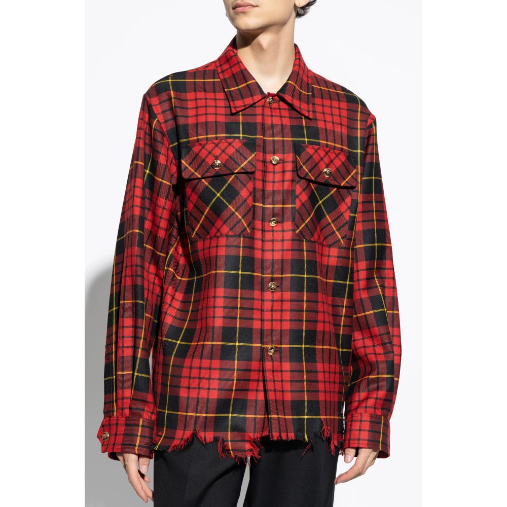 alexander mcqueen Wollen overhemd Red Heren