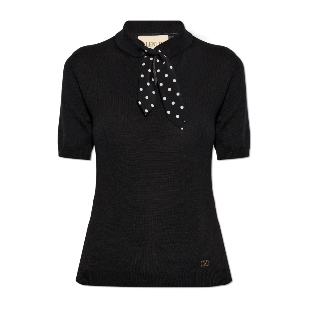 Valentino Garavani Donna Nero - Maglia Girocollo - Knitwear - M