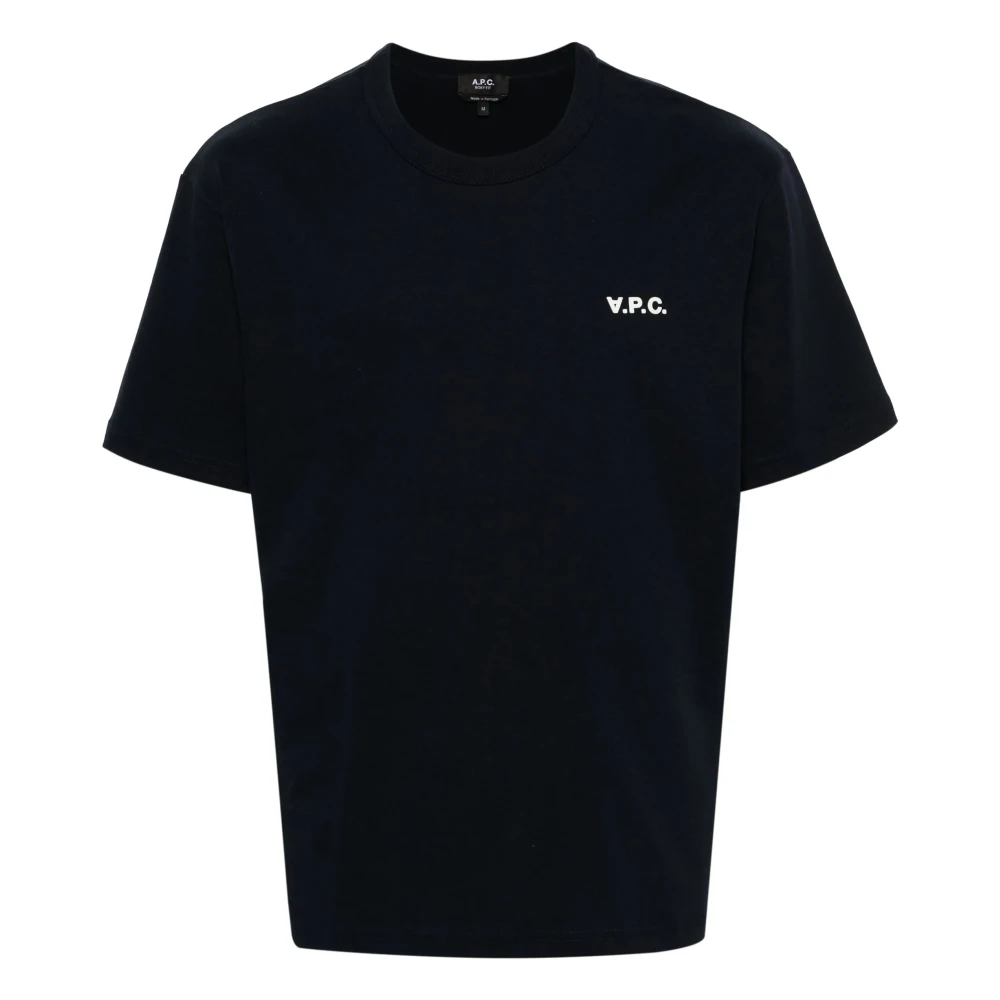 A.p.c. Men's Blue T-Shirts, Xl, T-Shirts And Polos