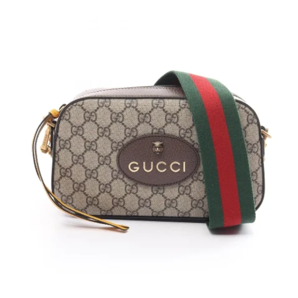 Gucci Vintage Pre-owned Leather shoulder-bags Beige Dames