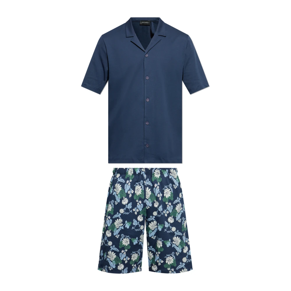 Hanro Tweedelige pyjama Blue Heren