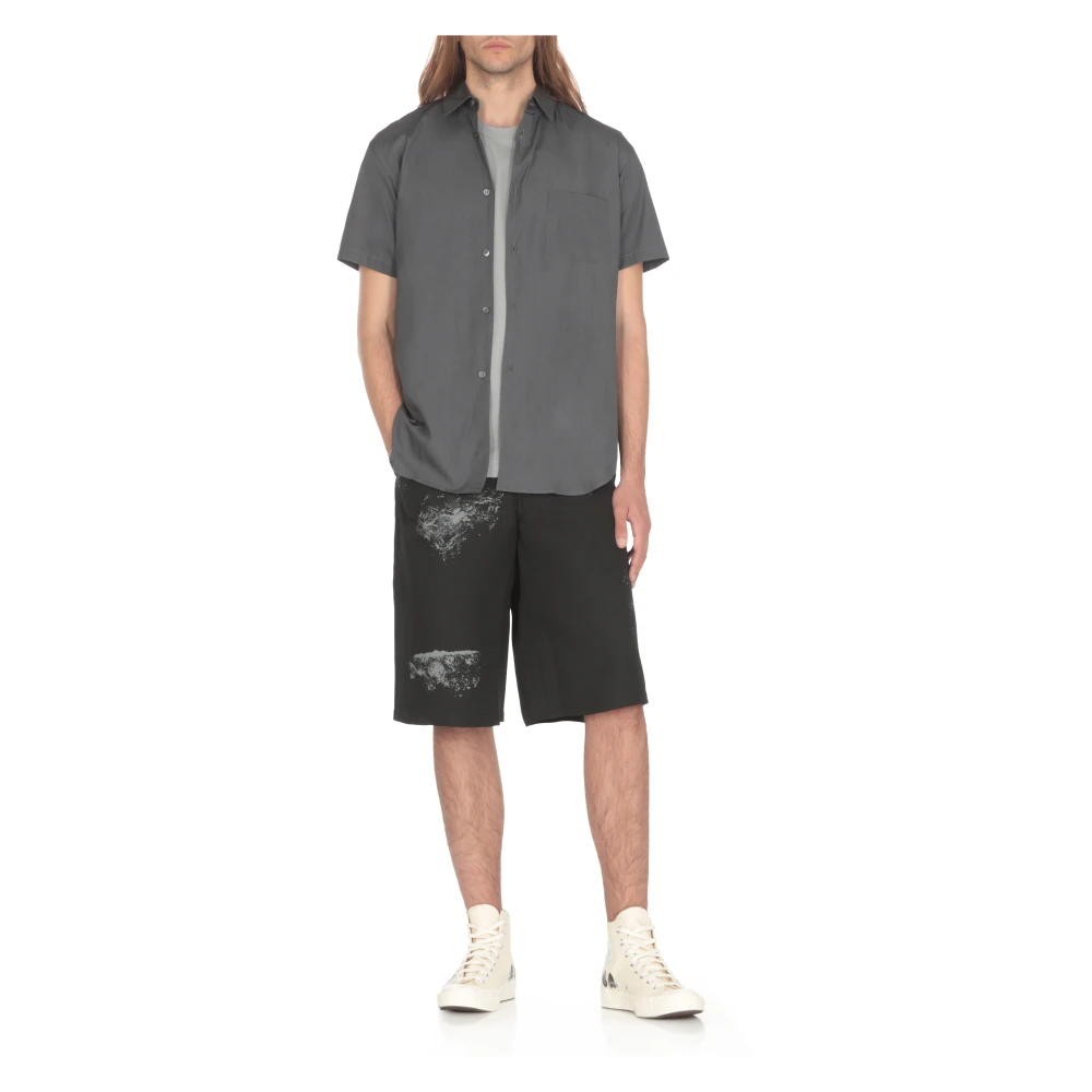 Comme des Garçons Grijze T-shirts en Polos met Logo Gray Heren