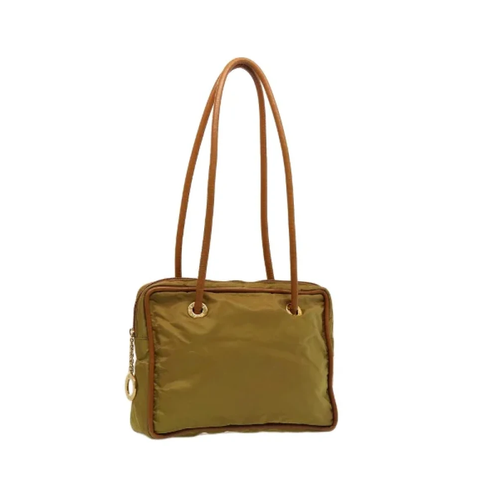 Celine Vintage Pre-owned Nylon celine-bags Green Dames