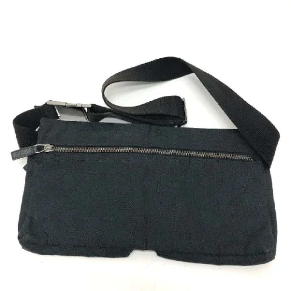 Gucci Vintage Pre-owned Canvas gucci-bags Black Heren