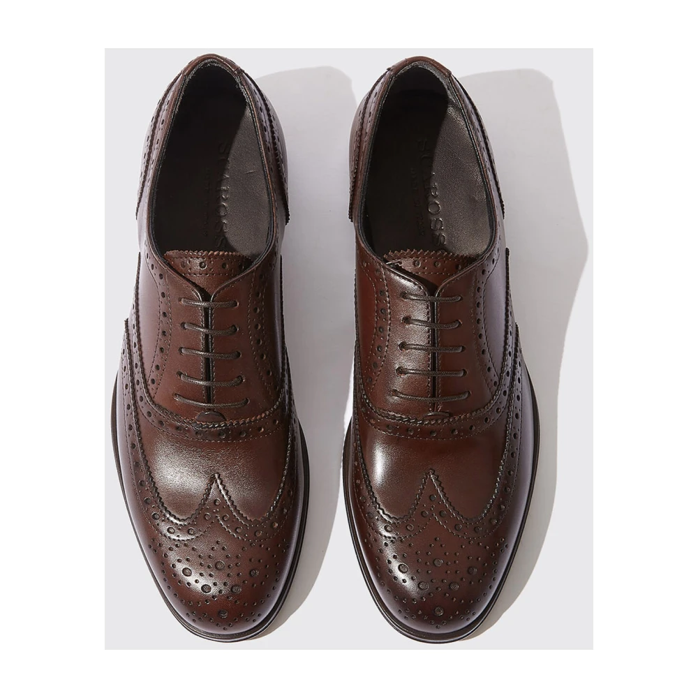 Mannen Formele schoenen Leren brogues Derby's Veterschoenen Oxfords Smart Wedding Office Dress Oxford-schoenen voor het bedrijfsleven Black- US7/UK6/EU39