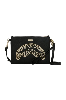 That Gold Drap Crossover Clutch