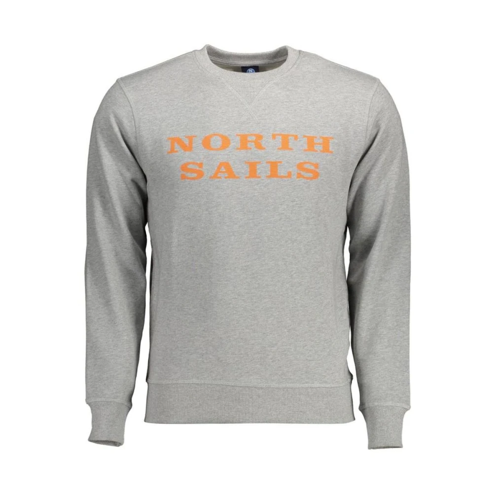 North Sails Crew Neck Sweatshirt Classic Logo - Male - Sweatshirts - Gray - L - Sweatshirts & Hoodies