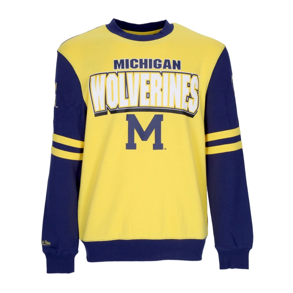 Mitchell & Ness Men's Michigan Wolverines Crewneck Sweatshirt