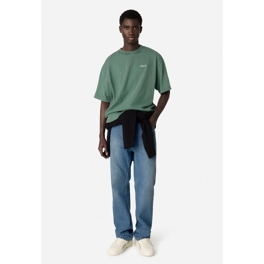 Axel Arigato Eer Gewassen T-shirt Green Heren