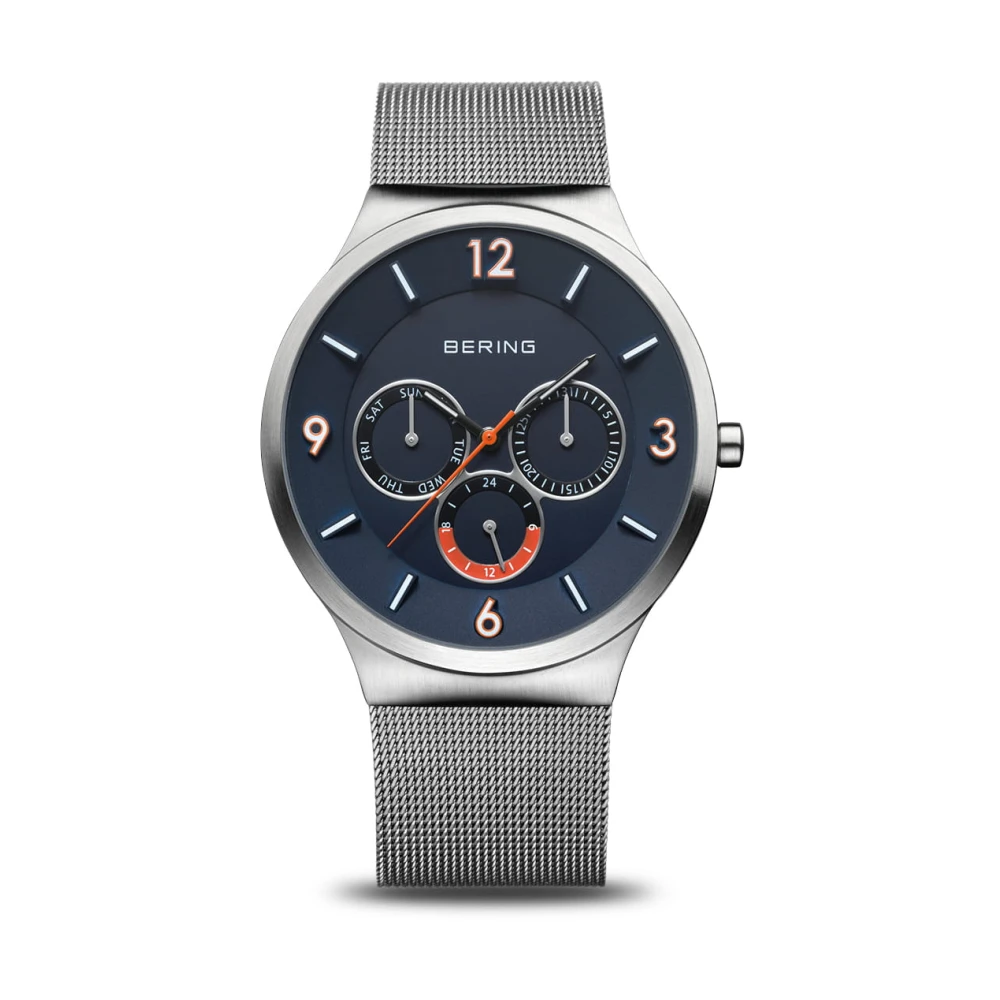 Bering Men's Silver Classic Milanese Quartz Watch