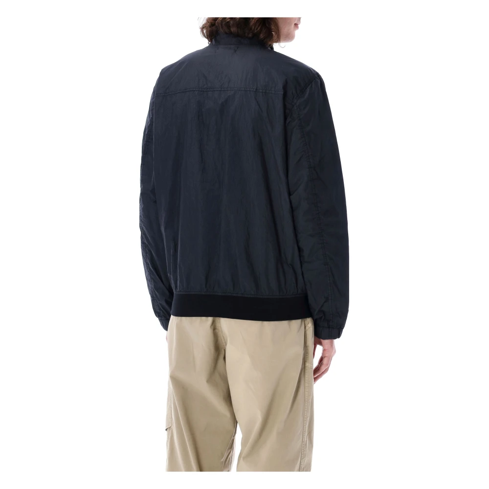 Stone Island Gekreukelde Bomberjas Blue Heren