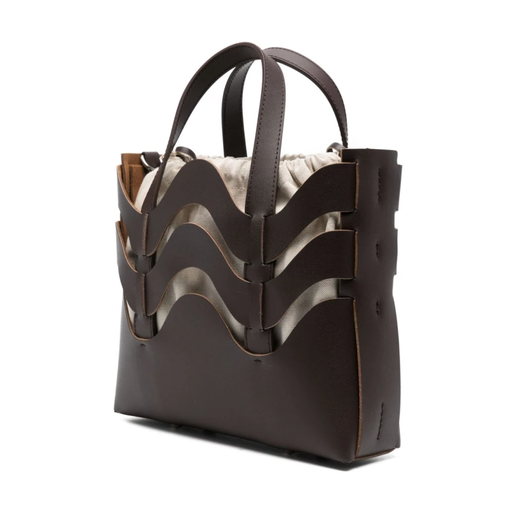 Zanellato Dune Amar Medium Tote Bag Brown Dames