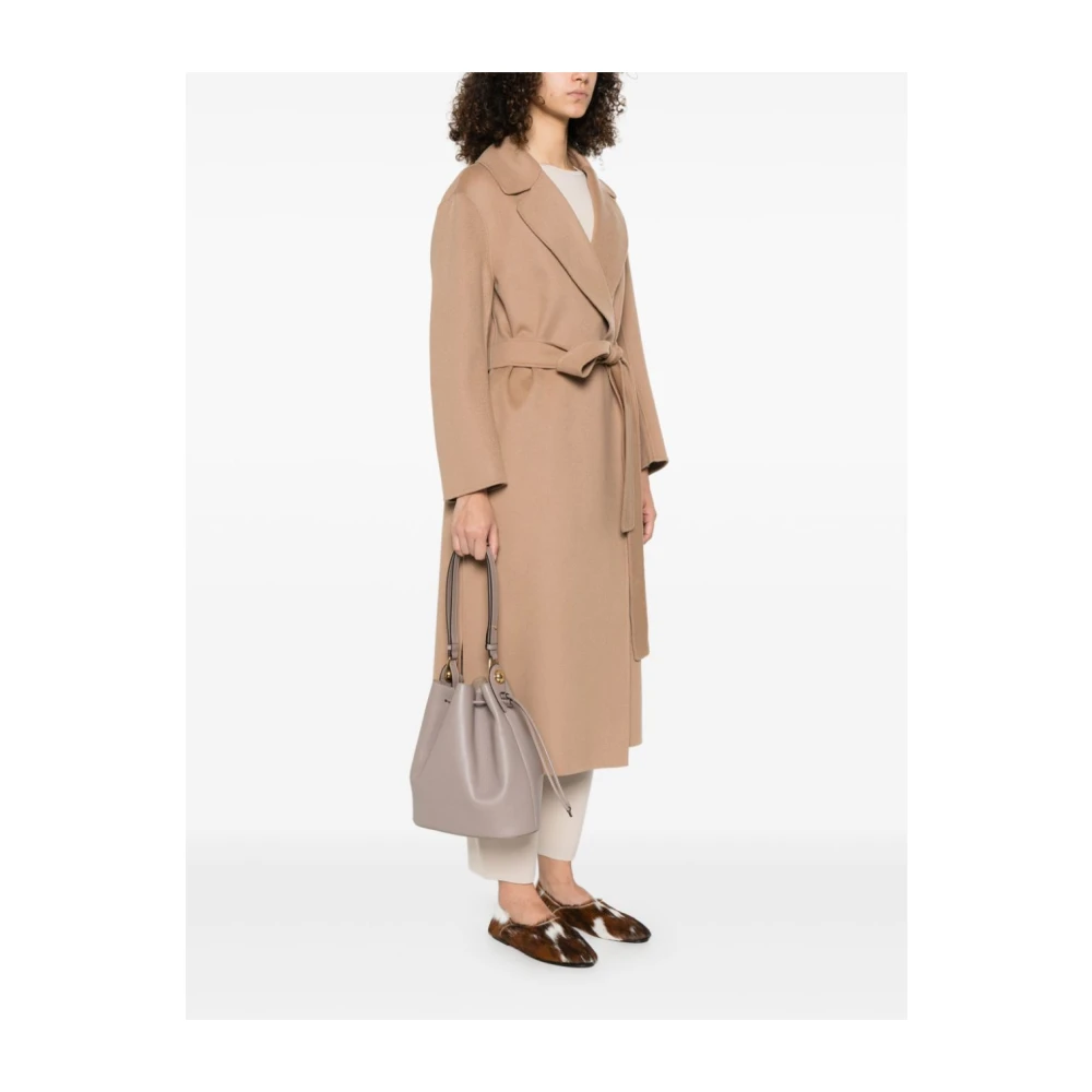 Furla Schoudertas met trekkoord in Taupe Grijs Gray Dames