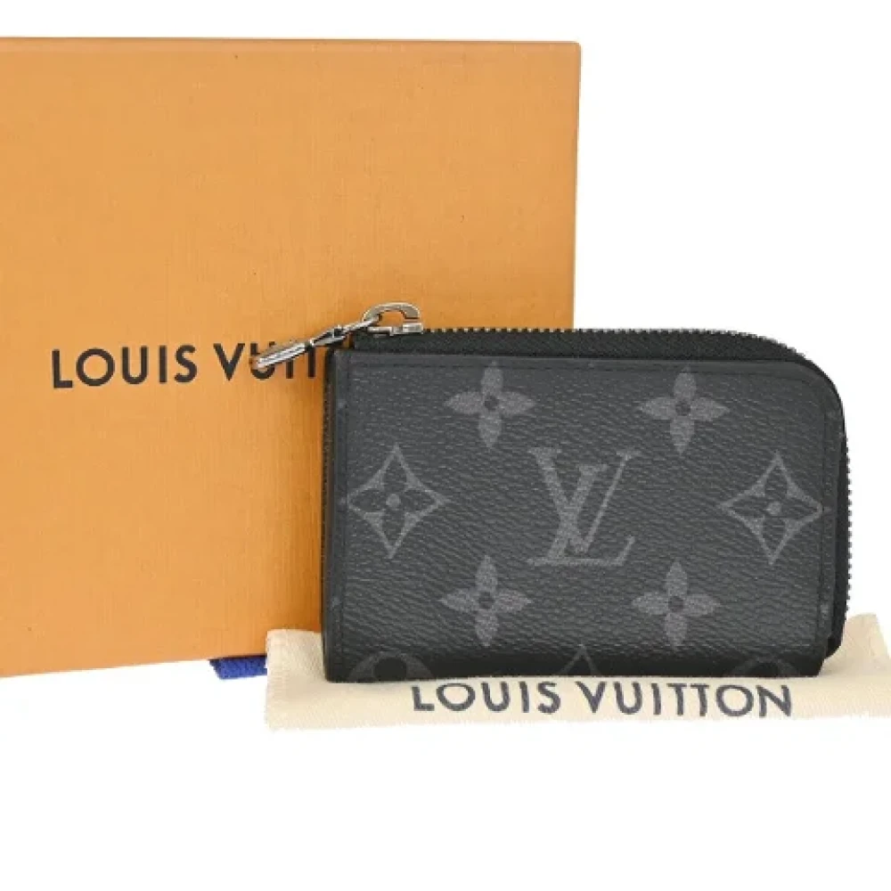 Louis Vuitton Vintage Pre-owned Canvas wallets Black Dames