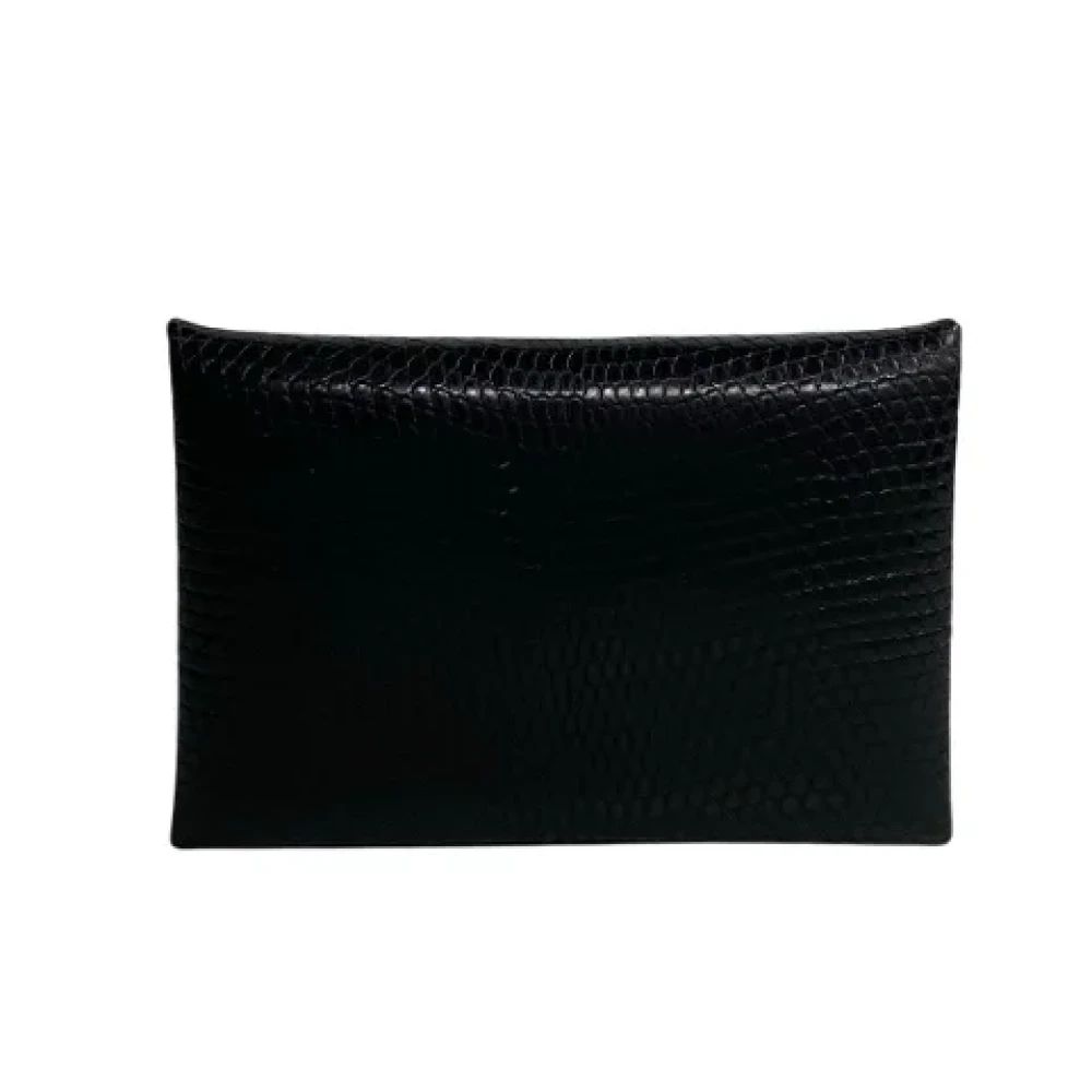 Hermès Vintage Pre-owned Leather wallets Black Dames