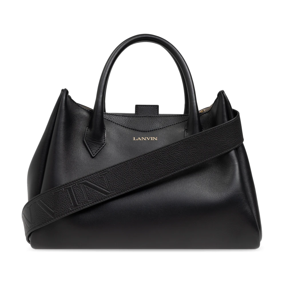 Lanvin Octave PM Tas met Handvatten Black Dames