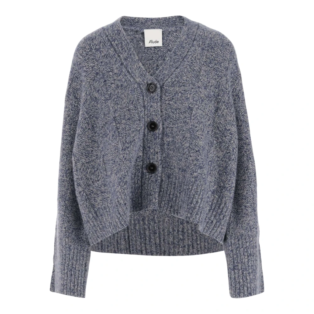 Allude V-hals Cardigan Blue Dames