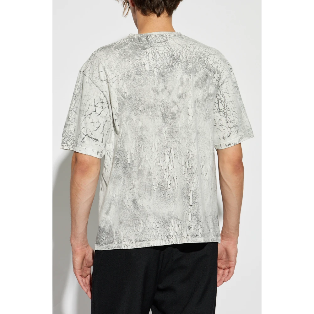 Acne Studios Logo T-shirt Gray Heren