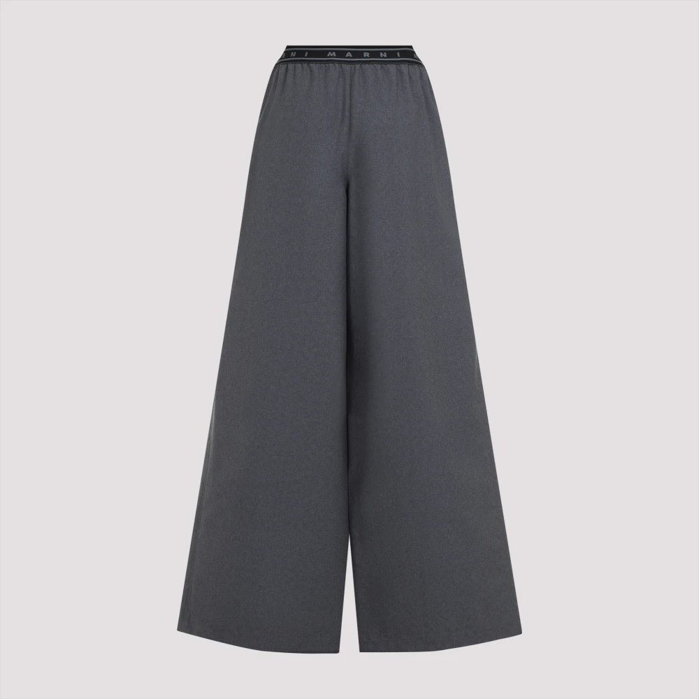 Marni Chique Grijze Broek Voor Garderobe Gray Dames