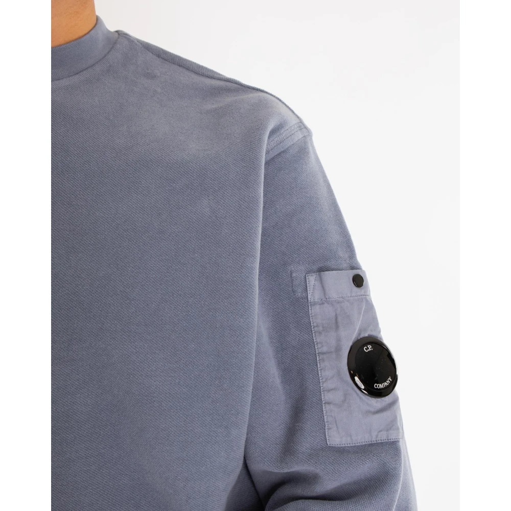 C.P. Company Geborstelde Sweater voor Heren Blue Heren