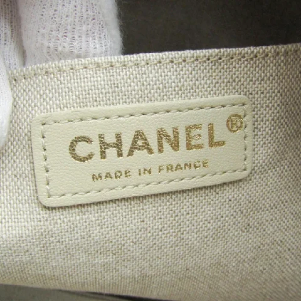 Chanel Vintage Pre-owned Canvas totes Beige Dames