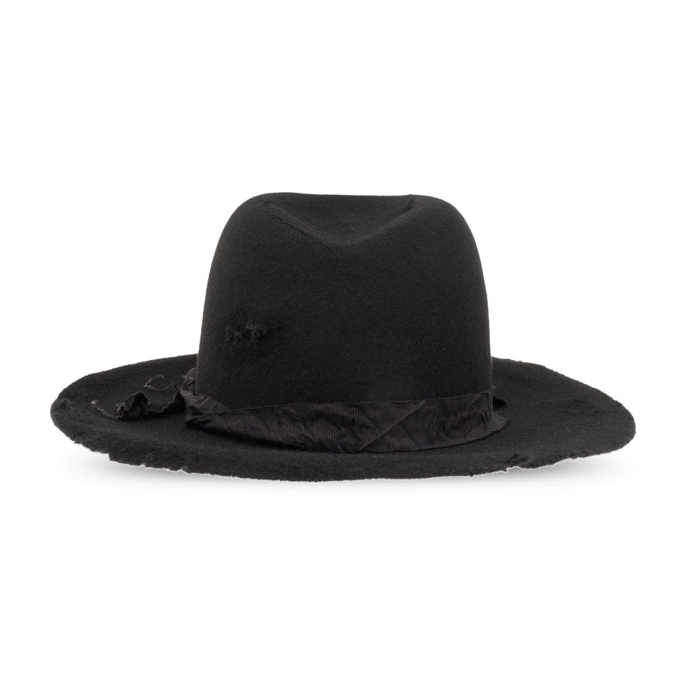 Y-3 Wollen fedora hoed Black Heren