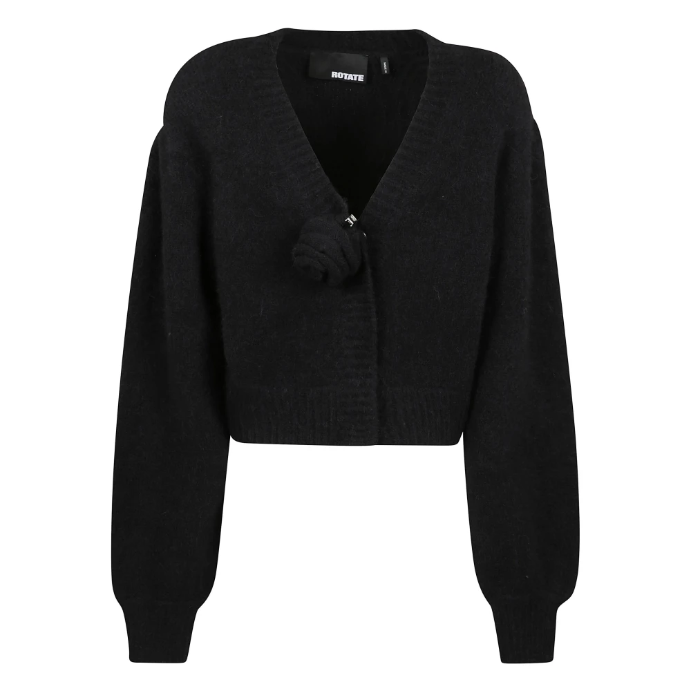 Rotate Birger Christensen V-hals Cardigan van Wolmix Black Dames