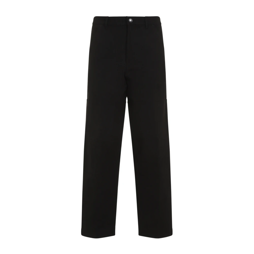 Moncler Black Straight Trousers - Male - Straight Trousers - S - Trousers