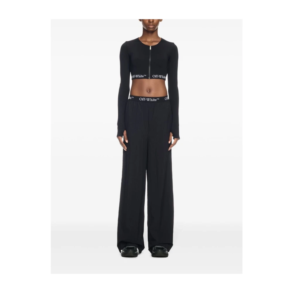 Off White Zwarte Broek Stijlvol Black Dames