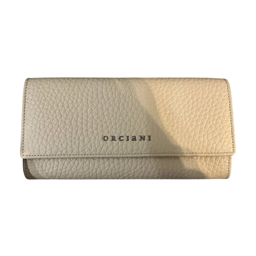 Orciani Women's Beige Wallets & Cardholders, One Size, Stylish Sense Leather Bag